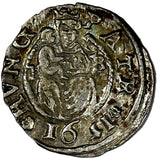 Hungary Rudolf II (1576-1608) Silver 1591 K-B Denar MB# 260 (14 849)