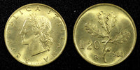 ITALY Bronzital  1988 R 20 Lire  	21.25 mm UNC KM 97.2 (22 643)