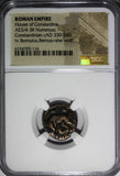 ROMAN Constantinian Dynasty AE3/4 Nummus AD 330-340 / She-Wolf &Twins NGC (116)