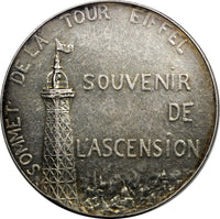 FRANCE Bronze Silver Medal 1900 ART MEDAL PARIS.EIFFEL TOWER.SCARCE 41 mm (9668)