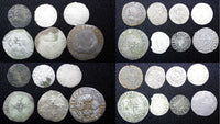 FRANCE LOT OF 14 MEDIEVAL COINS most are silver. (22 373)