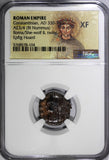 Roman Constantinian Nummus AD 330-340 Roma/She-Wolf & Twins  NGC XF (104)