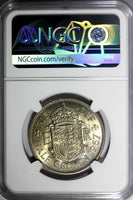 Great Britain Elizabeth II Copper-Nickel 1967 1/2 Crown NGC MS62 KM# 907