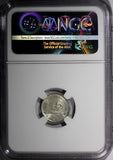 Denmark Christian VIII Silver 1842 K FF 3 Rigsbankskilling NGC MS64 KM# 729 (5)