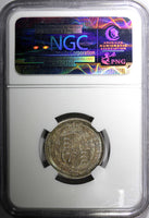Great Britain George III Silver 1819 1 Shilling NGC MS65 Light Toned KM# 666 (2)