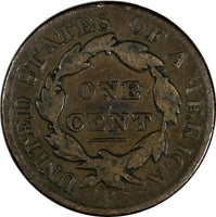 US Copper 1826 Coronet Head Large Cent 1C (17 076)