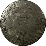 Swiss Cantons CHUR Joseph Benedict Silver 1732 3 Kreuzer SCARCE KM# 271 (541)