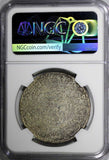 Morocco Abd al-Aziz Silver AH1321 PA 1 Rial NGC AU58 PARIS Nice Toned Y# 22.2(4)