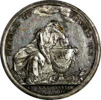 FRANCE Royal Louis XVI (1774–1793) Silver Medal 1793 Execution of Louis By Loos