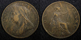 Great Britain Victoria Bronze 1897 1 Penny 30.8 mm  KM# 790 (22 509)