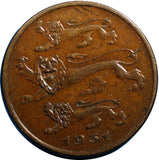 ESTONIA  Bronze  1931  5 Senti 23.3mm KM# 11