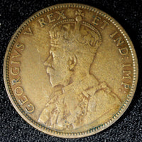 Canada George V Bronze 1911 1 Cent KM# 15 (23 596)