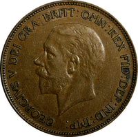 Great Britain George V Bronze 1932 1 Penny KEY DATE KM# 838