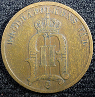 SWEDEN Oscar II Bronze 1904  2 Ore Large Letters  KM# 746  (23 114)