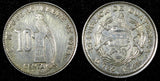 GUATEMALA Silver 1945 10 Centavos Guatemala City Mint KM# 239.1 (22 751)