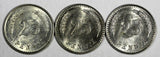 Finland Copper-Nickel LOT OF 3 COINS 1921 25 Penniä UNC-BU KM# 25 (19 767)