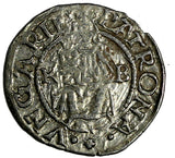 HUNGARY Ferdinand I (1519-1564) Silver 1558 K-B 1 Denar . Toning (15 004)