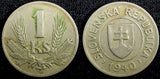 Slovakia Copper-Nickel 1940 1 Koruna 1st Year Type KM# 6 (22 981)