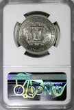DOMINICAN REPUBLIC PROOF 1976 1/2 Peso NGC MS64 Juan Pablo Duarte KM# 44