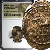 Salonina Empress Wife of Gallienus AD 254-268 Double Denarius/BEARDED GOAT NGC.1
