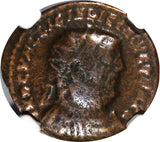 ROMAN Licinius I AS CAESAR AD 308-324 BI REDUCED NUMMUS /JUPITER ZEUS NGC (010)