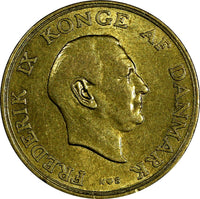 Denmark Frederik IX 1955 1 Krone  25.5mm KM# 837.1 (18 637)