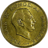 Denmark Frederik IX 1955 1 Krone  25.5mm KM# 837.1 (18 637)