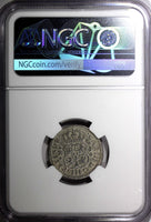 Mexico SPANISH Charles III Silver 1769/8 1 Real OVERDATE NGC XF DET.RARE KM# 77