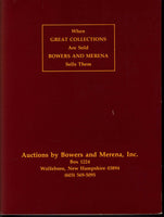 BOWERS AND MERENA AUCTION 1986.BARON VON STETTEN-BUCHENBACH AND HARVEY SMITH COL