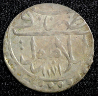 TURKEY Mustafa III  Silver AH1171 2  (1759)  Para 0.44g. Toned KM# 295 (23 622)