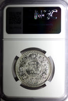 India-British George V Silver 1920 (C) Rupee NGC MS63 Calcutta Mint KM# 524 (43)