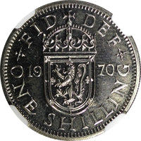 Great Britain Elizabeth II Proof 1970 1 Shilling NGC PF63 Scottish Crest KM#905
