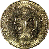 Argentina 1980 50 Pesos Magnetic Buenos Aires UNC KM# 83a RANDOM PICK (1 COIN)