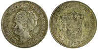Netherlands Wilhelmina (1890-1948)  Silver 1929 1/2 Gulden XF KM# 160 (8108)