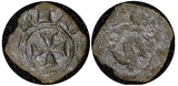 SICILY Italian states Manfred (1258-1266) Billon 1 Denaro Minted in Messina (44)