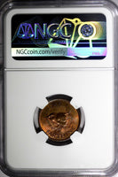 Great Britain George VI Bronze 1945 Farthing NGC MS65 RB RED TONING KM# 843 (61)