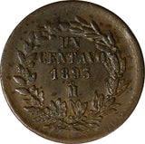 Mexico SECOND REPUBLIC Copper 1893 Mo 1 Centavo Mexico City Mint KM# 391.6