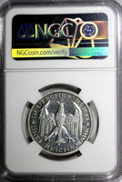 Germany Silver PROOF 1927 A 3 Reichsmark Marburg Univer.NGC PROOF DET.KM# 53/019