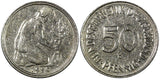 Germany - Federal Republic Copper-Nickel 1950 G 50 Pfennig RARE KM# 104 (190)