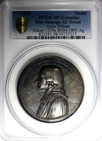 GREAT BRITAIN 1839 Silver Medal Centenary of Wesleyan Methodism PCGS AU 123g(7)