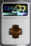 India-Republic Bronze 1955 (B) Pice NGC MS65 RB TOP GRADED BY NGC KM# 1.4