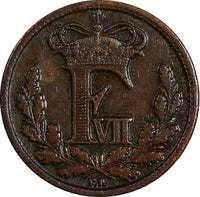 Denmark Frederik VII 1852 FK//VS 1/2 Rigsbankskilling  KM# 753 (18 631)