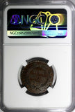 HAITI Copper 1829//AN 26  2 Centimes NGC AU50 BN KM# A22 (023)