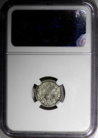 Denmark Christian IX Silver 1871 CS 4 Skilling NGC MS65 NICE KM# 775.2 (023)