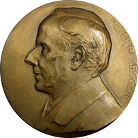 AUSTRIA Bronze 1918 Medal on Death of Peter Rosegger by L.Hujer. 60mm 113,82g(1)