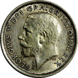 Great Britain George V Silver 1925 6 Pence KM# 815a.1 (18 775)