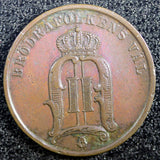 SWEDEN Oscar II Bronze 1897 EB 2 Ore Large Letters KM# 746  (23 110)