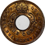 East Africa Elizabeth II Bronze 1956 H 1 Cent GEM BU Heaton's Mint KM# 3  (532)