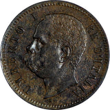 Italy Umberto I Copper 1898 R 2 Centesimi XF KM# 30 (20 216)