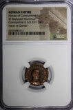 Roman Constantine II AD 337-340 BI Reduced Nummus / Jupiter NGC (012)